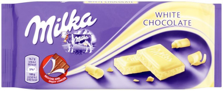 bilde av milka white chocolate 24*90g