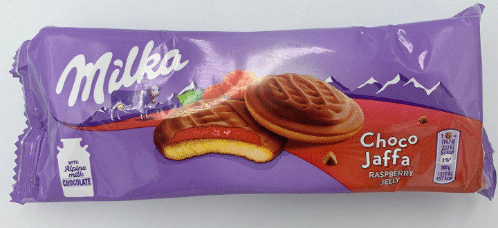 bilde av milka choco jaffa raspberry jelly 24*147g