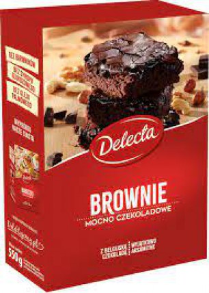 bilde av delecta brownie kakepulver 6*550g