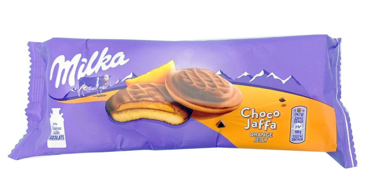 bilde av milka choco jaffa orange jelly 24*147g