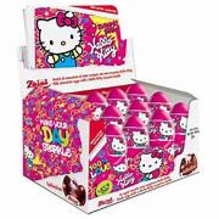bilde av zaini chocolate egg hello kitty 24*20g