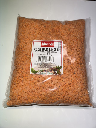bilde av alazco røde split linser 10*1kg