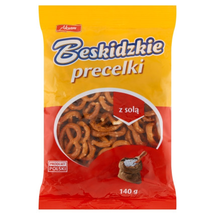 bilde av aksam beskidzkie pretzels with salt 18*140g
