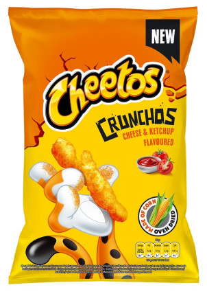 bilde av cheetos crunchos cheese & ketchup flavoured 20*165g
