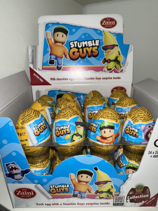 bilde av zaini chocolate egg stumble guys 24*20g