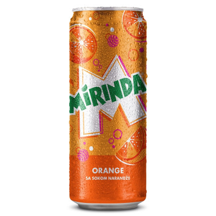 mirinda orange can 24*330ml