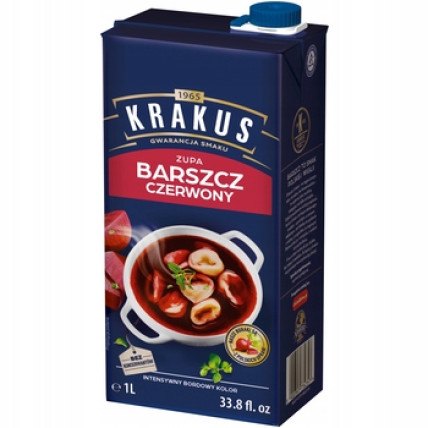 bilde av krakus barszcz czerwony - red borscht soup 8*1ltr