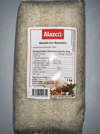 alazco basmati rice 10*1kg