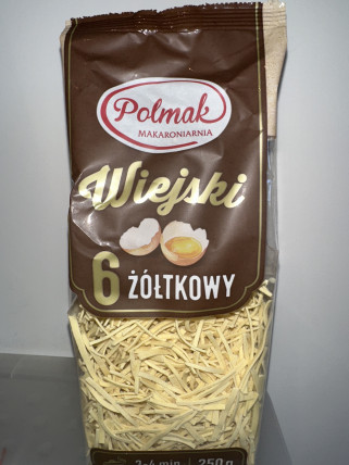 bilde av polmak wiejski 6 eggeplomme pasta 20*250g